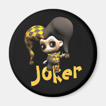 Mischievous Little Jester Refrigerator Magnets