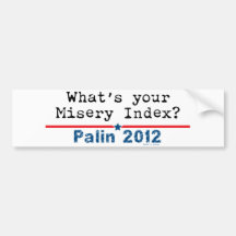 misery index bumper stickers