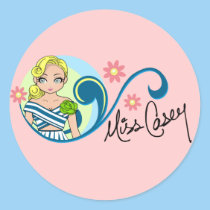 "Miss Casey" Stickers stickers