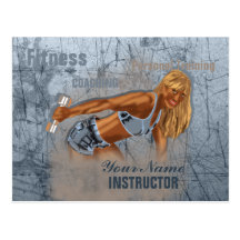 Miss Fitness II - Postcard