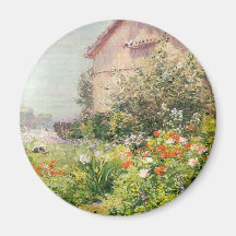 Miss Florence Griswold's Garden Refrigerator Magnets