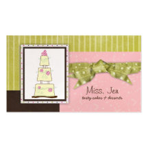 Miss. Jen Cake Business Cards