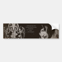 Miss Rose Noir Fan Art Bumper Sticker