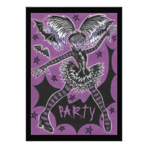 Miss Teen Halloween party invitation