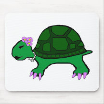 Miss Turtle Mouse Pad