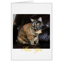 Miss You. Greeting Card