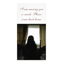 missing you post card photo greeting card