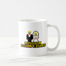 "Mission Accomplished" Marriage (8-bit) Mug