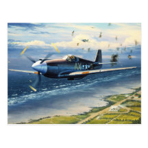 Mission Over Normandy by William S. Phillips Post Cards