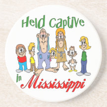 Mississippi Funny Trailer Park Sandstone Coaster