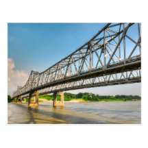 Mississippi River Bridge Natchez Post Card