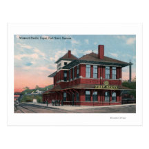 Missouri Pacific Railroad Depot Postcards