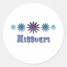 Missouri Round Stickers