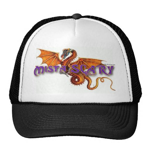 Mista SCARY Orange Dragon Logo Baseball Hat