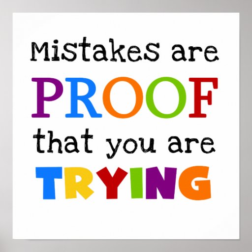 Mistakes are proof that you are learning image