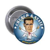 Mitt Fix It - Church and State Pinback Button
