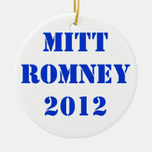 MITT ROMNEY 2012 CHRISTMAS ORNAMENT