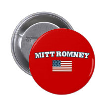 Mitt Romney America Pinback Button