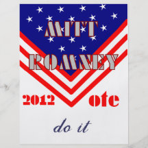 Mitt Romney Bedruckte Flyer