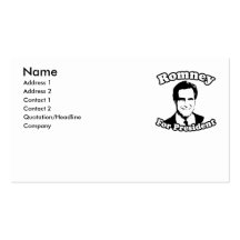 MITT ROMNEY FOR PRESIDENT 2 BUSINESS CARD TEMPLATE