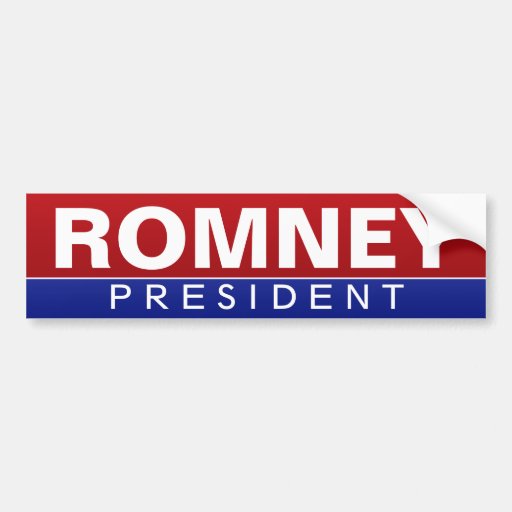 Mitt Romney for President - Classic Design Bumper Stickers