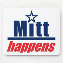 Mitt Romney "Mitt Happens" Mousepad
