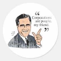 Mitt Romney Quotes colour Faded.png Sticker