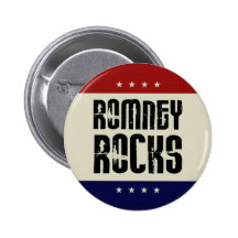 Mitt Romney Rocks Button