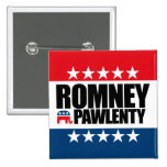 Mitt Romney Tim Pawlenty 2012 Pins