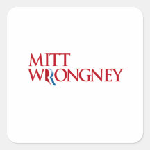 Mitt Wrongney Square Sticker