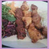 Mix Meet Grill on a napkin napkins