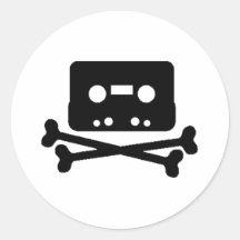 Mix Tape Pirate Stickers