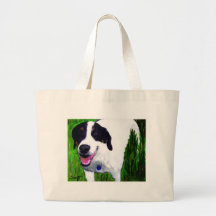 Mixed Breed Dog Tote Bags