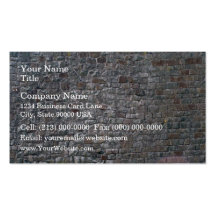 Mixed Brick and Stone Wall Business Card