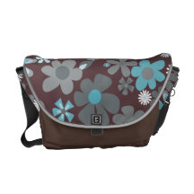 Mixed Flowers Messenger Bags