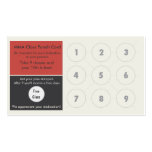 Mixed Martial Arts Business Card loyalty card