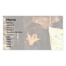 Mlle Dihau Au Piano Business Cards