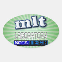 MLT LOGO - LABORATORY MEDICAL TECH STICKERS