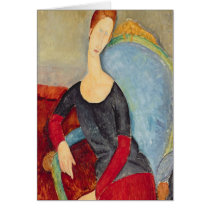 Mme Hebuterne in a Blue Chair, 1918 cards