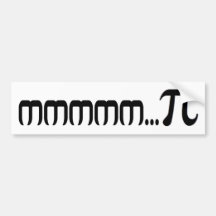 mmmm...PI Bumper Stickers