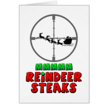 Mmmm… Reindeer Steaks Cards