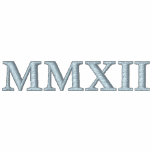 MMXII 2012 Roman Numerals Embroidered Shirt
