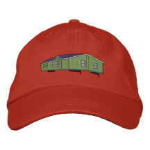 Mobile Home Embroidered Baseball Cap