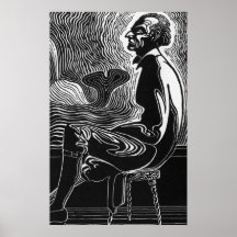 Moby Dick Ahab Posters