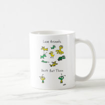 Moby's Love Animals, Don't Eat Them Mug mugs