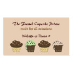 Mocha and Chocolate Cupcakes Business Card Templates