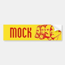 MOCK bumper sticker