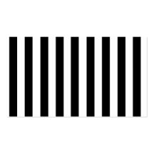 Mod Black and White Stripes Pattern Business Card