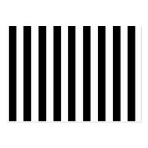 Mod Black and White Stripes Pattern Business Cards