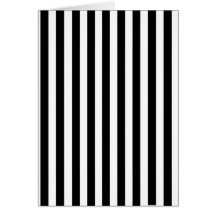 Mod Black and White Stripes Pattern Cards